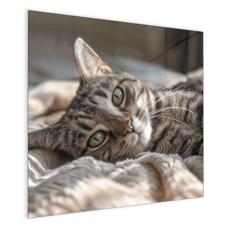 Magnettafel - Gemütliche Katze