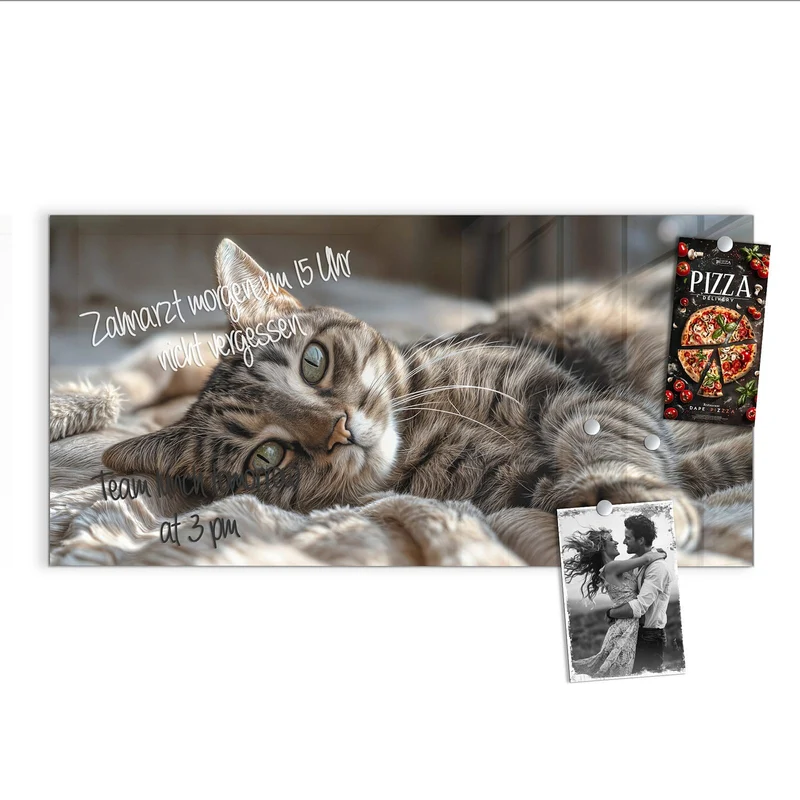 Magnettafel - Gemütliche Katze