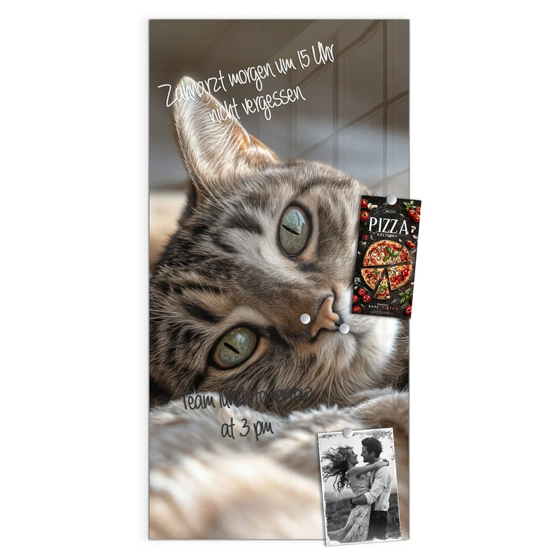 Magnettafel - Gemütliche Katze