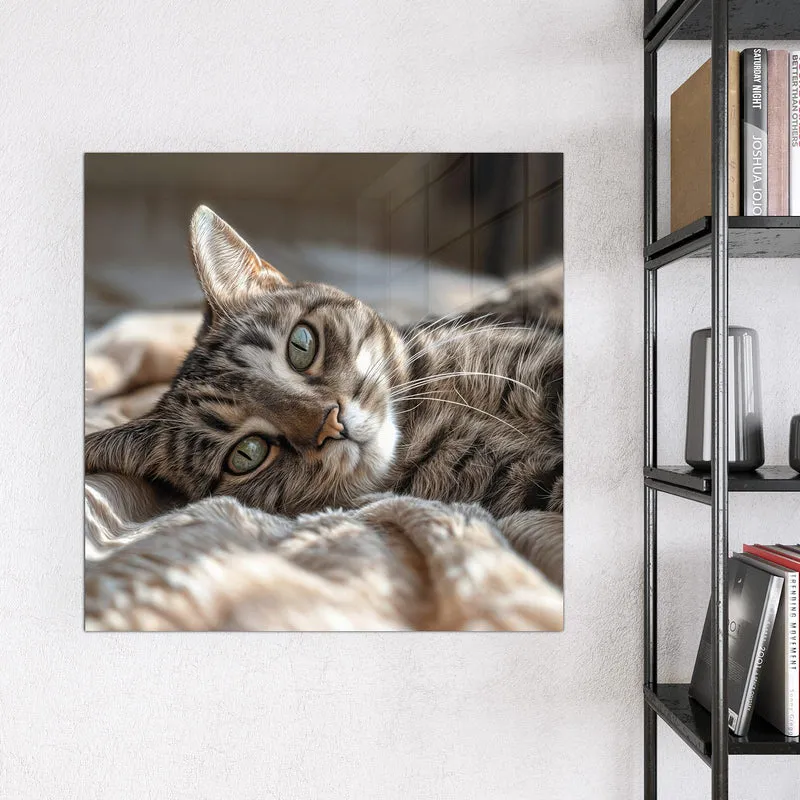 Magnettafel - Gemütliche Katze