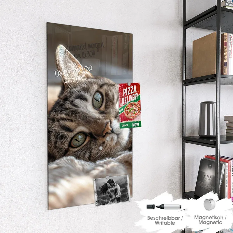 Magnettafel - Gemütliche Katze