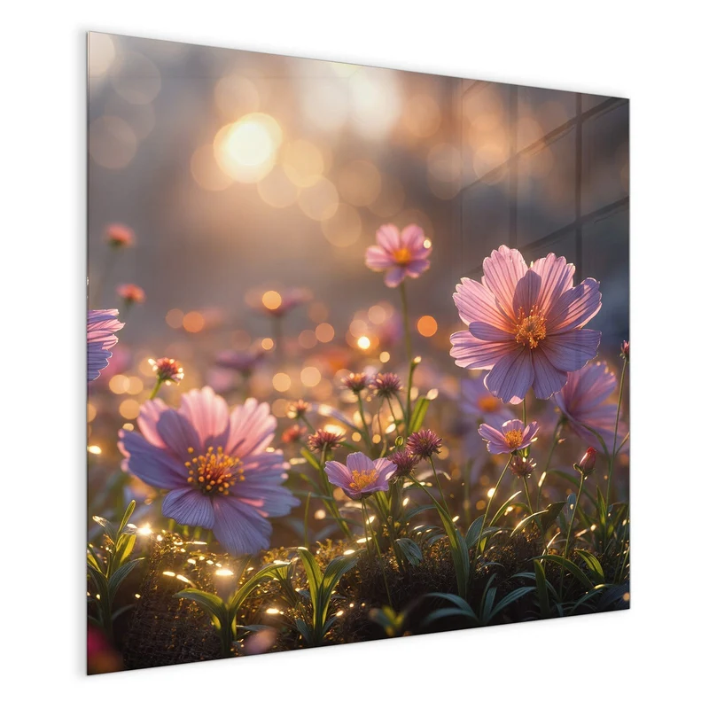 Magnettafel - Rosa Blütenwiese