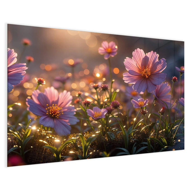 Magnettafel - Rosa Blütenwiese