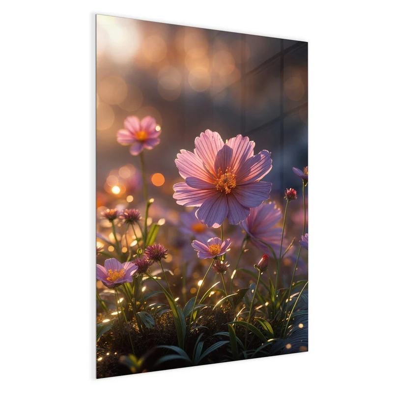 Magnettafel - Rosa Blütenwiese