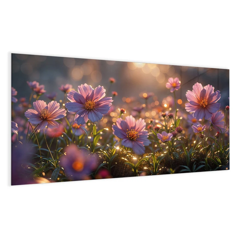Magnettafel - Rosa Blütenwiese