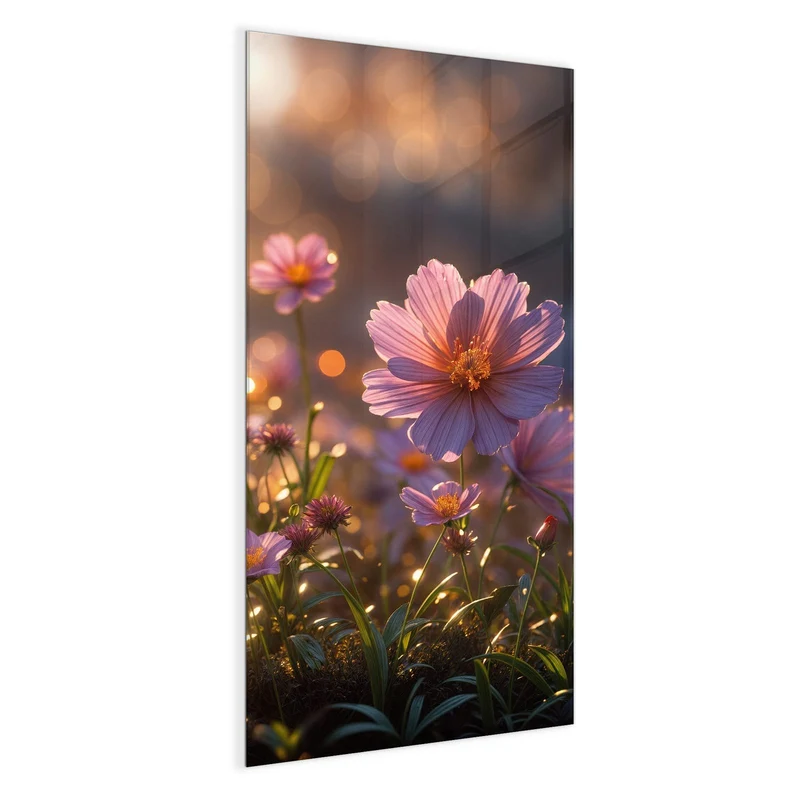 Magnettafel - Rosa Blütenwiese