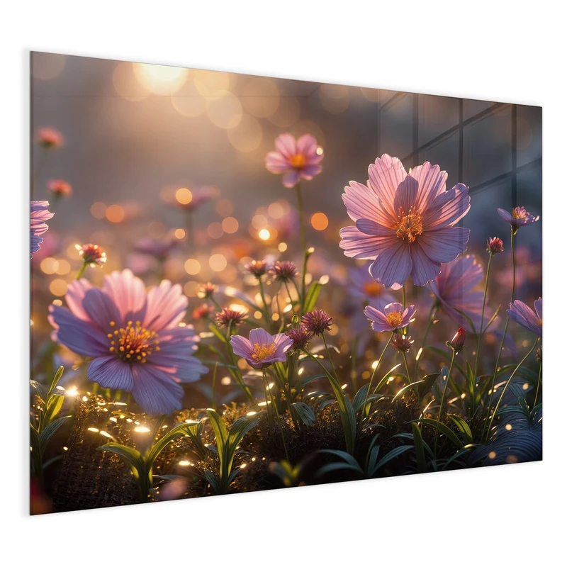 Magnettafel - Rosa Blütenwiese