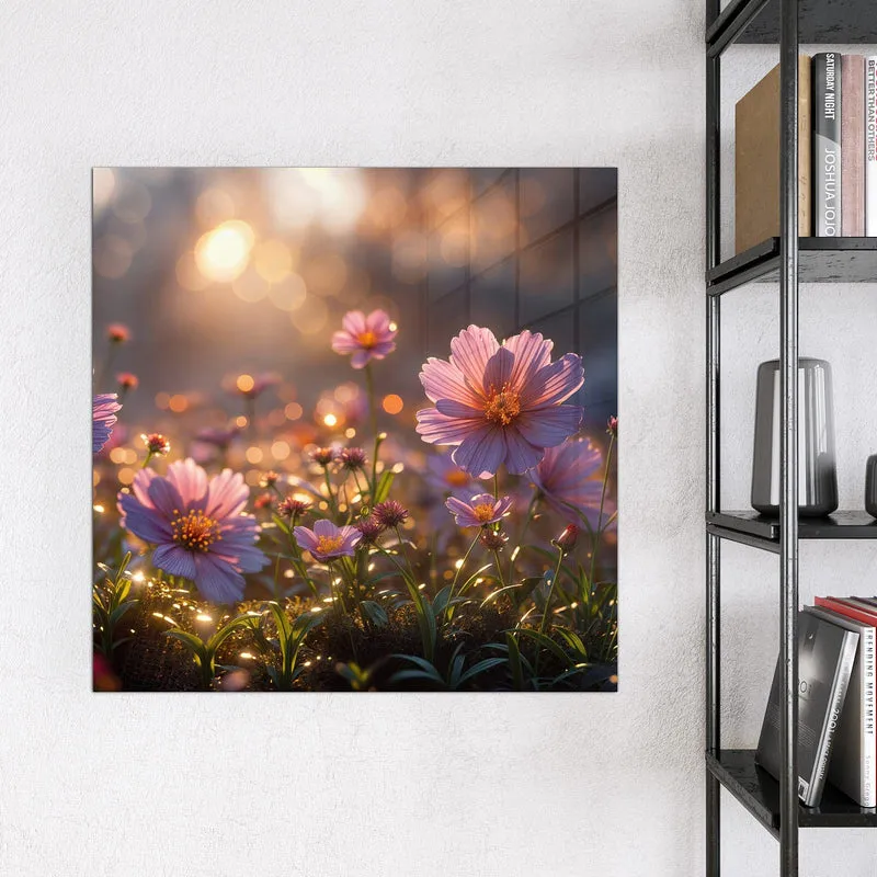 Magnettafel - Rosa Blütenwiese
