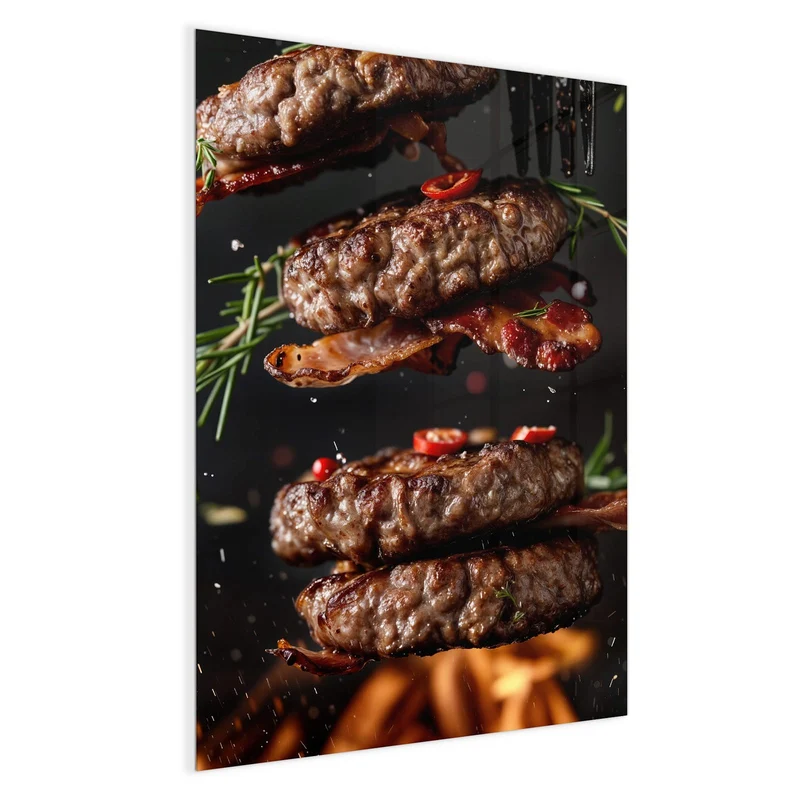 Magnettafel - Burger Patties