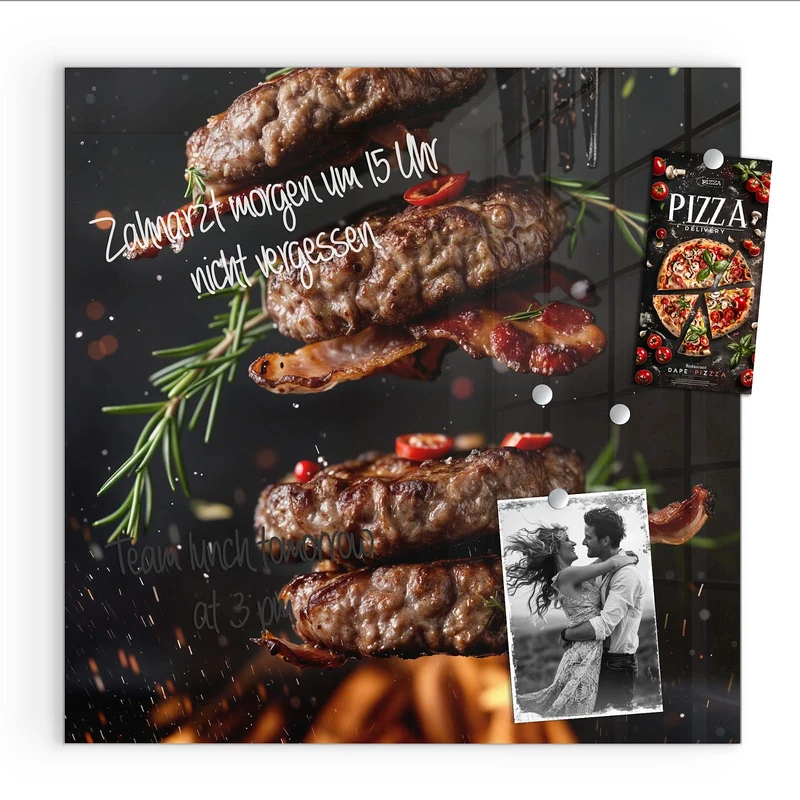 Magnettafel - Burger Patties