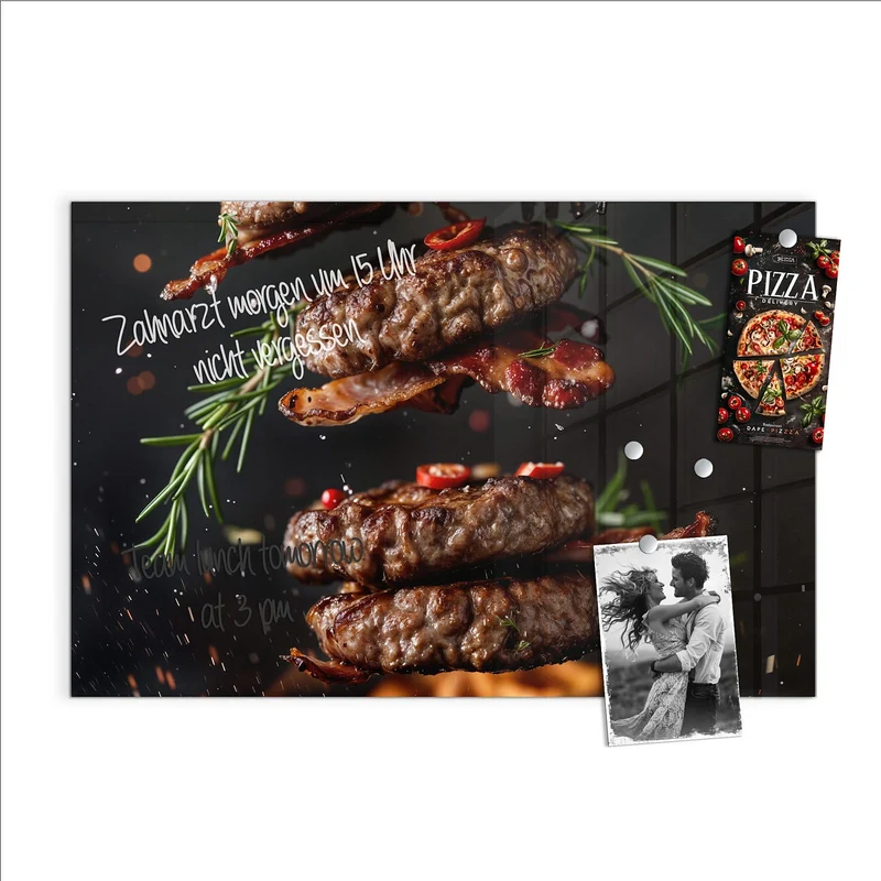 Magnettafel - Burger Patties