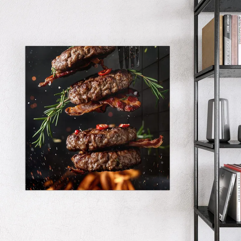 Magnettafel - Burger Patties