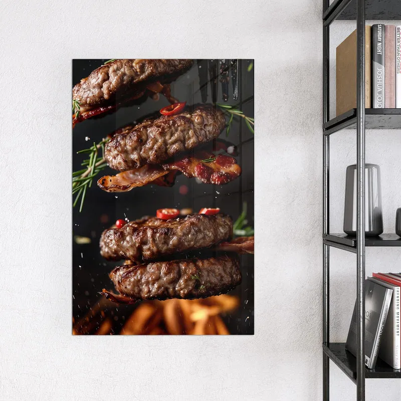 Magnettafel - Burger Patties