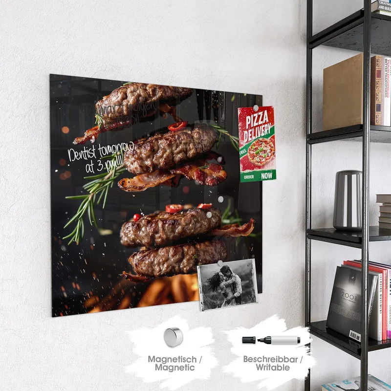 Magnettafel - Burger Patties