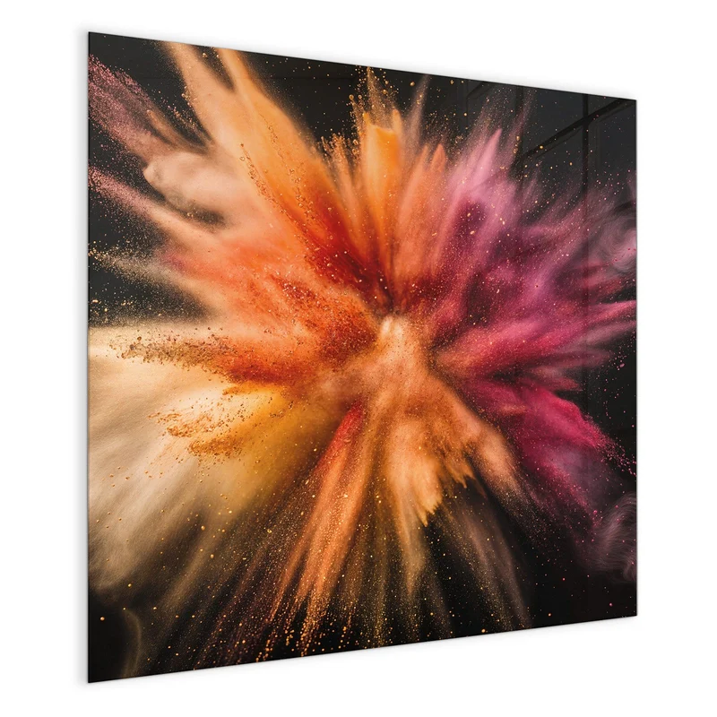 Magnettafel - Farbpulver auf Schwarz