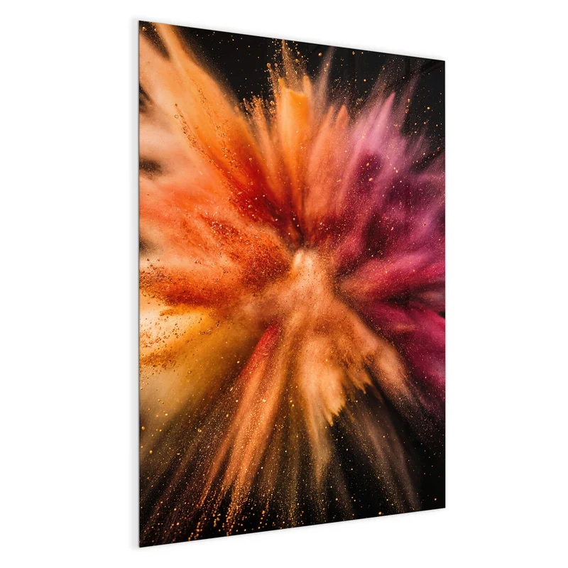 Magnettafel - Farbpulver auf Schwarz