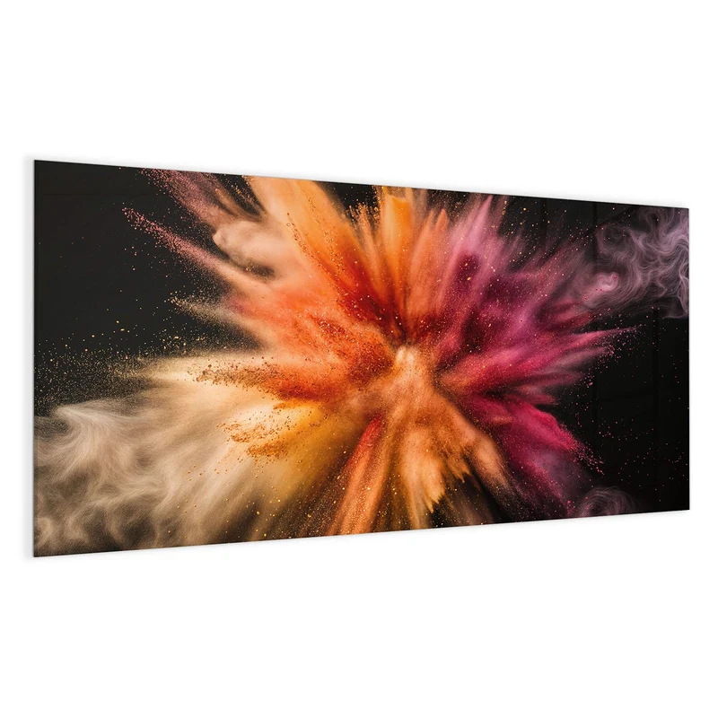 Magnettafel - Farbpulver auf Schwarz
