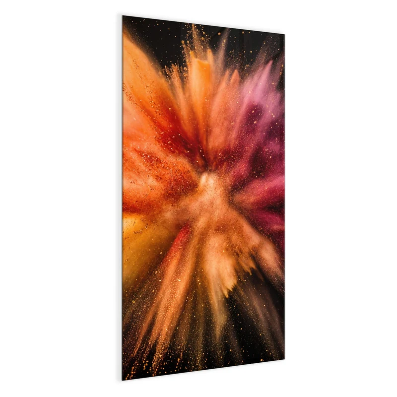 Magnettafel - Farbpulver auf Schwarz