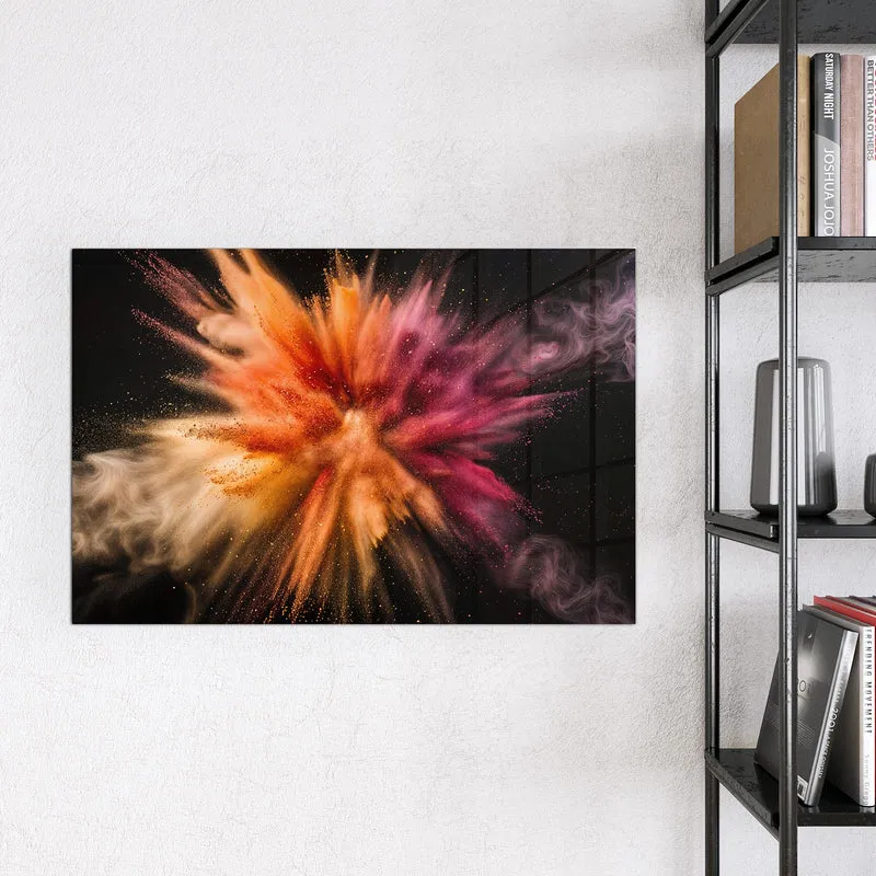 Magnettafel - Farbpulver auf Schwarz