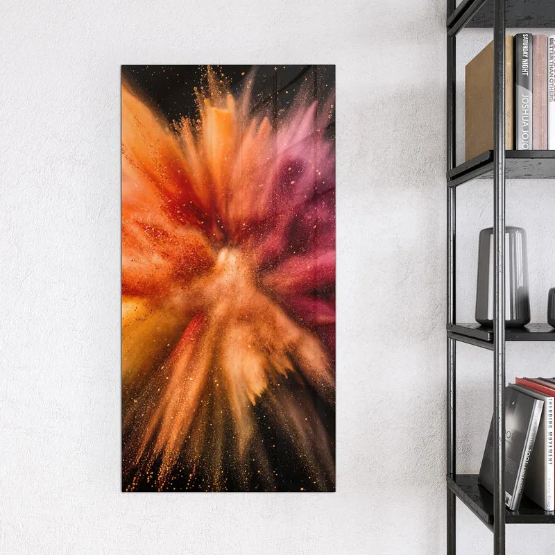 Magnettafel - Farbpulver auf Schwarz