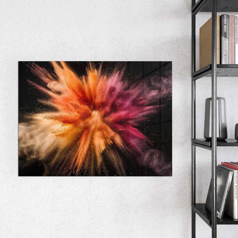Magnettafel - Farbpulver auf Schwarz