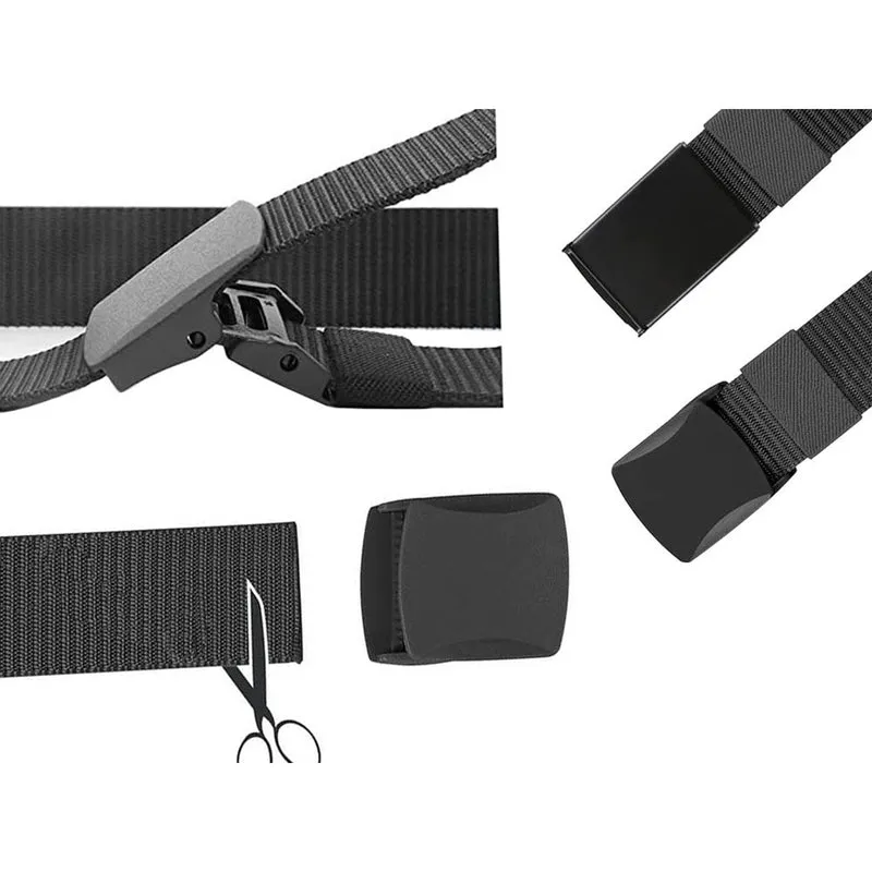 Gürtel Hosengürtel Quick Release Militär Koppel Universal Armee Gürtel Schwarz