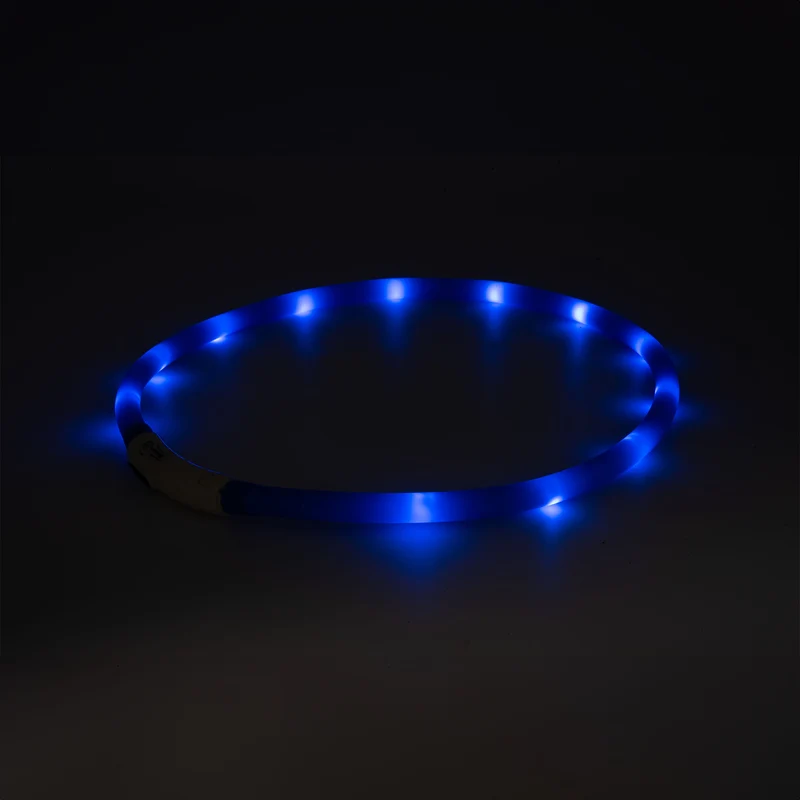 Hundehalsband LED Leuchthalsband Leuchtband Wasserdicht Kürzbar Aufladbar USB