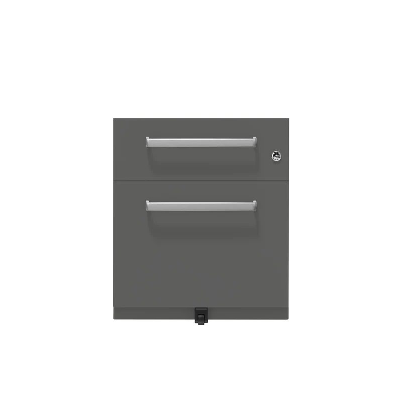 Rollcontainer Note™ | 2 Schubladen , Tiefe 775 mm, Designgriff
