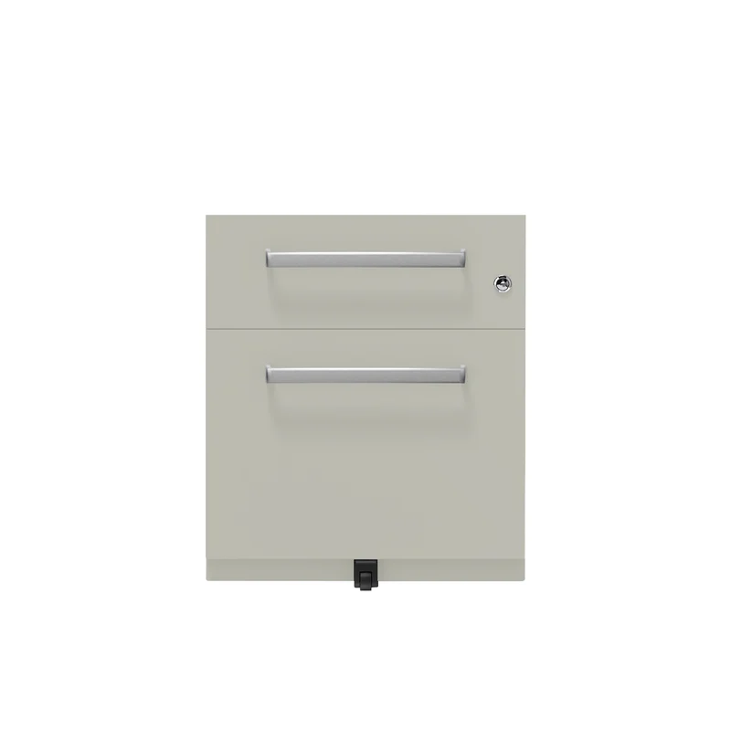 Rollcontainer Note™ | 2 Schubladen , Tiefe 775 mm, Designgriff