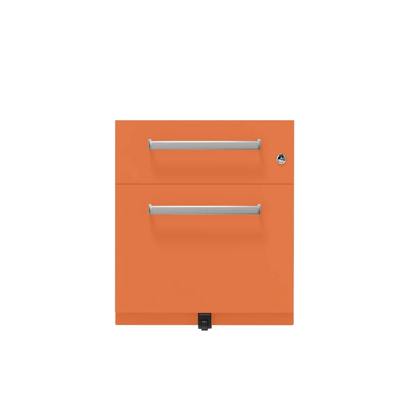 Rollcontainer Note™ | 2 Schubladen , Tiefe 775 mm, Designgriff
