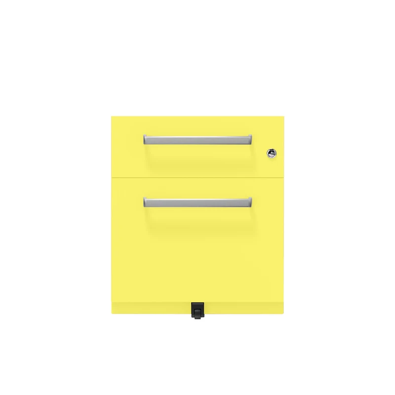 Rollcontainer Note™ | 2 Schubladen , Tiefe 775 mm, Designgriff