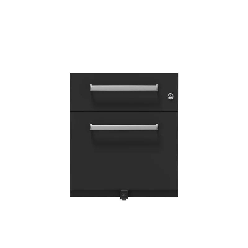 Rollcontainer Note™ | 2 Schubladen , Tiefe 775 mm, Designgriff