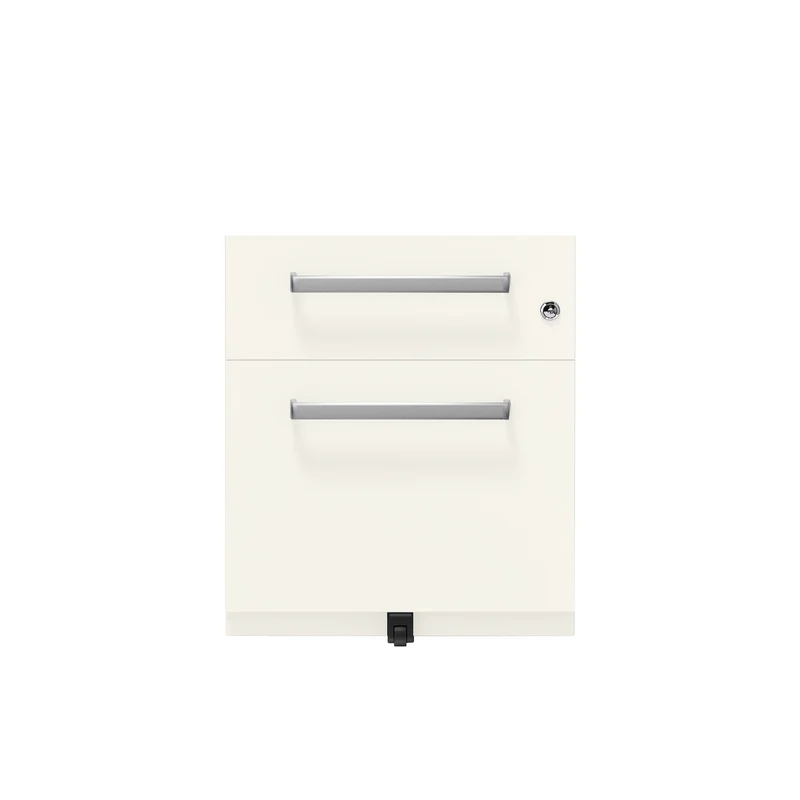Rollcontainer Note™ | 2 Schubladen , Tiefe 775 mm, Designgriff