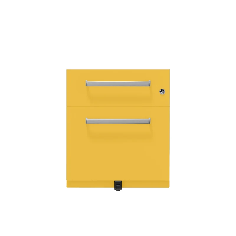 Rollcontainer Note™ | 2 Schubladen , Tiefe 775 mm, Designgriff