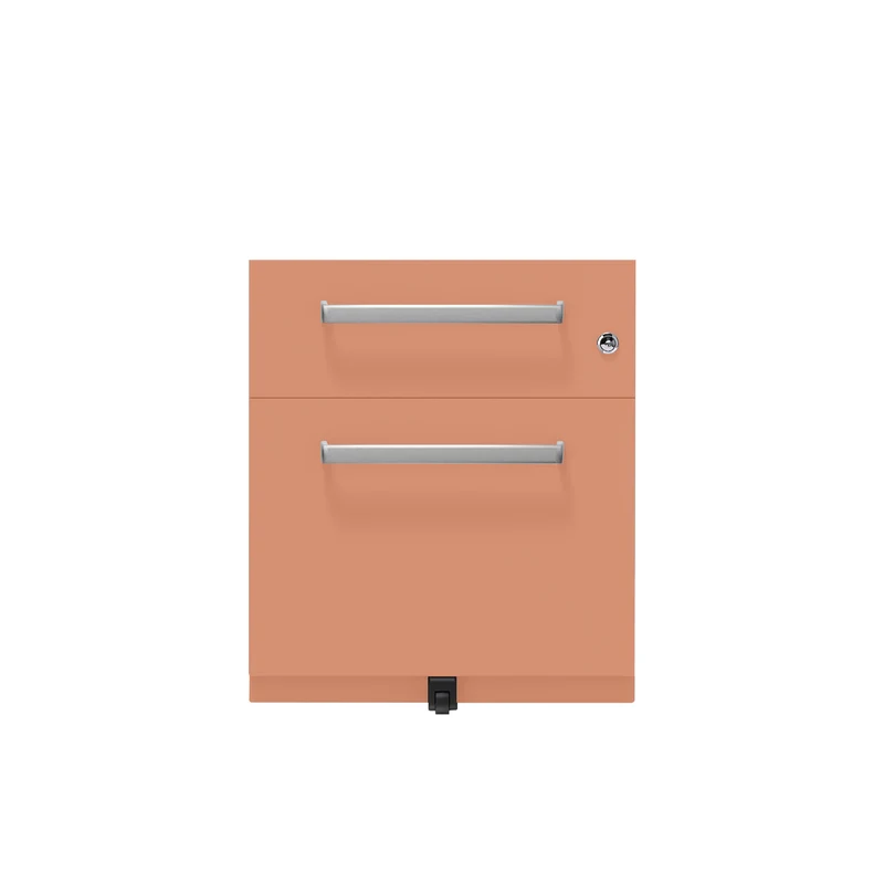 Rollcontainer Note™ | 2 Schubladen , Tiefe 775 mm, Designgriff