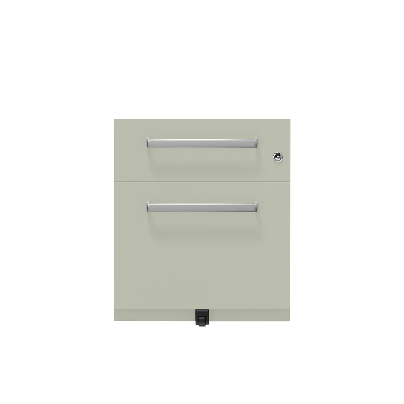 Rollcontainer Note™ | 2 Schubladen , Tiefe 775 mm, Designgriff
