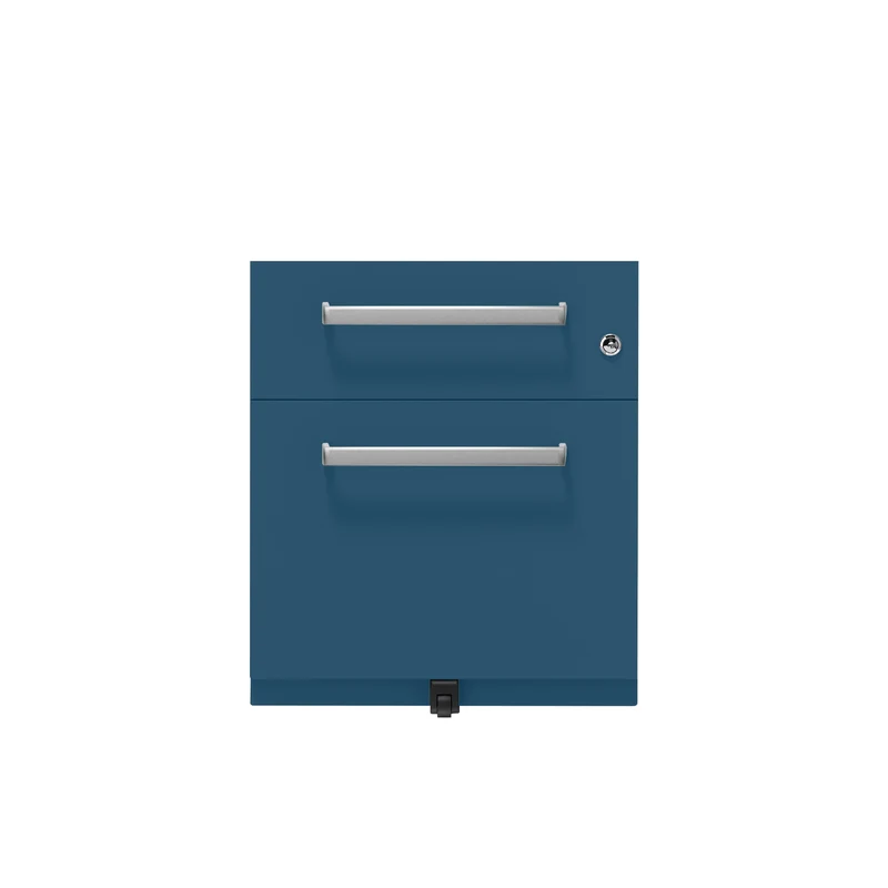 Rollcontainer Note™ | 2 Schubladen , Tiefe 775 mm, Designgriff