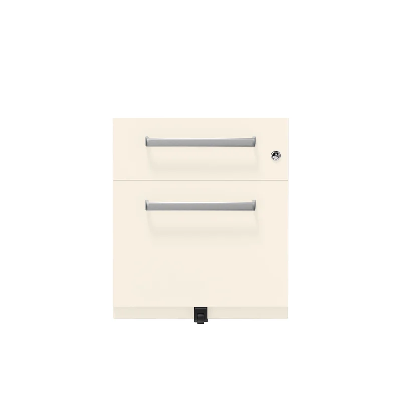 Rollcontainer Note™ | 2 Schubladen , Tiefe 565 mm, Designgriff