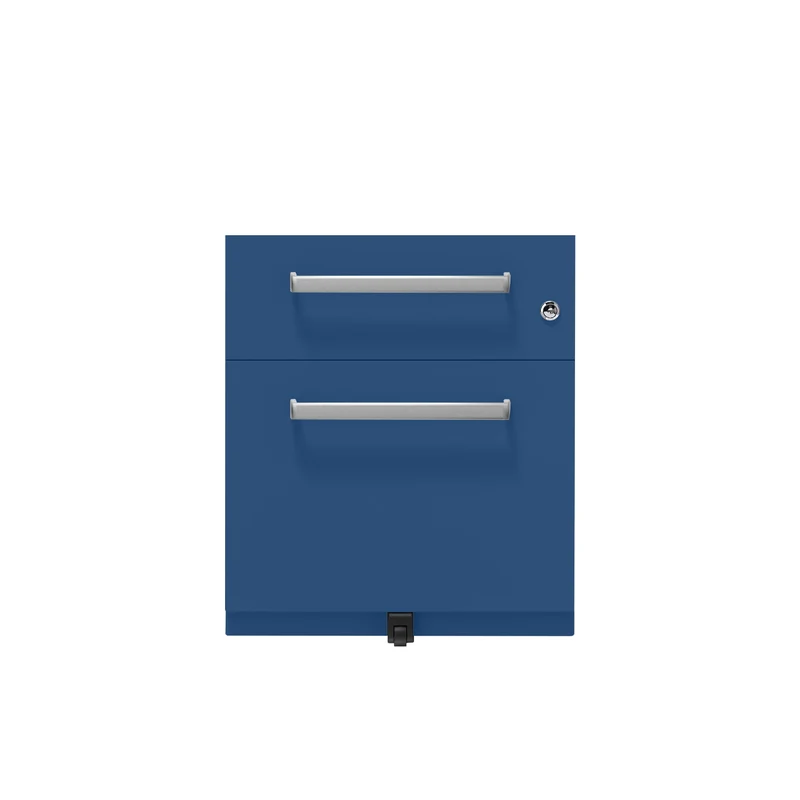 Rollcontainer Note™ | 2 Schubladen , Tiefe 565 mm, Designgriff