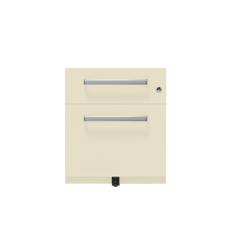 Rollcontainer Note™ | 2 Schubladen , Tiefe 565 mm, Designgriff