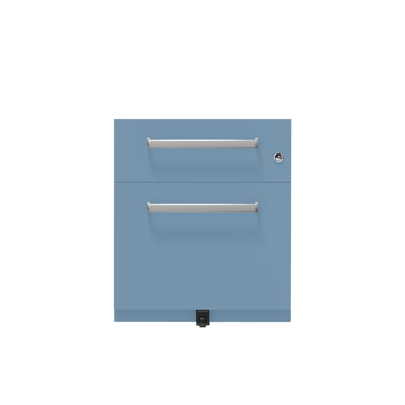 Rollcontainer Note™ | 2 Schubladen , Tiefe 565 mm, Designgriff
