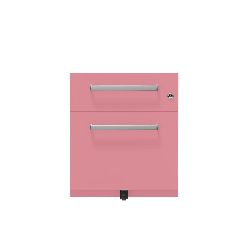 Rollcontainer Note™ | 2 Schubladen , Tiefe 565 mm, Designgriff