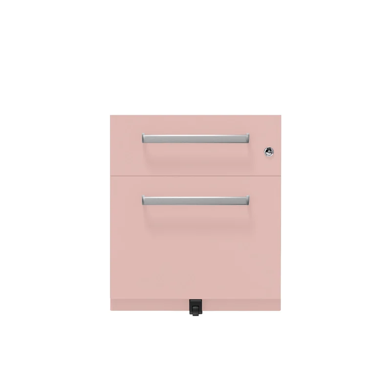 Rollcontainer Note™ | 2 Schubladen , Tiefe 565 mm, Designgriff