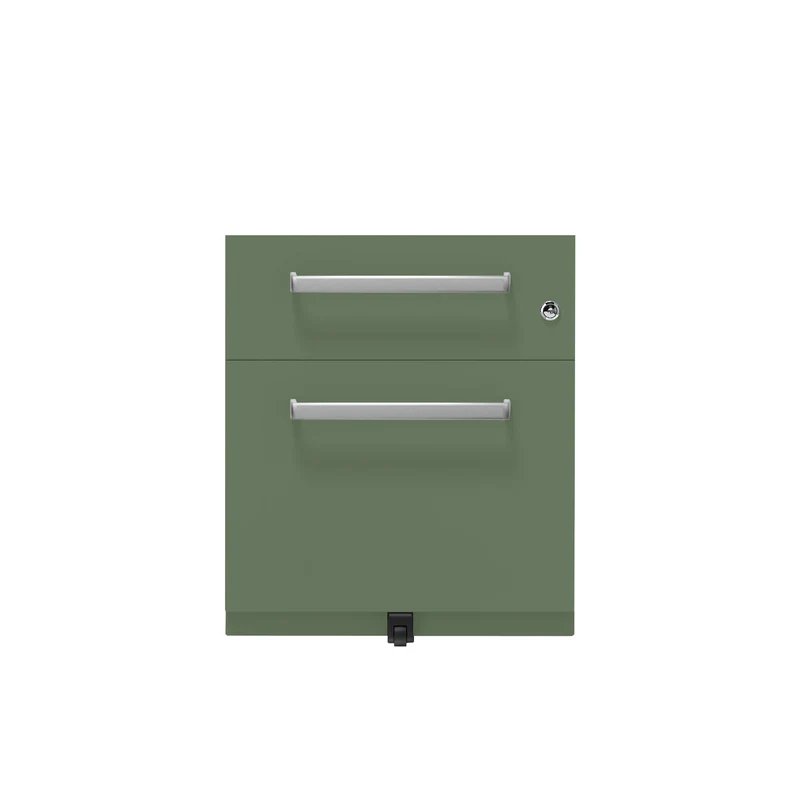 Rollcontainer Note™ | 2 Schubladen , Tiefe 565 mm, Designgriff
