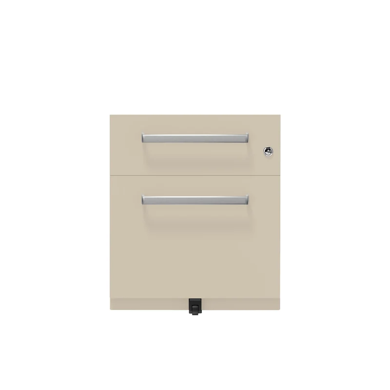 Rollcontainer Note™ | 2 Schubladen , Tiefe 565 mm, Designgriff
