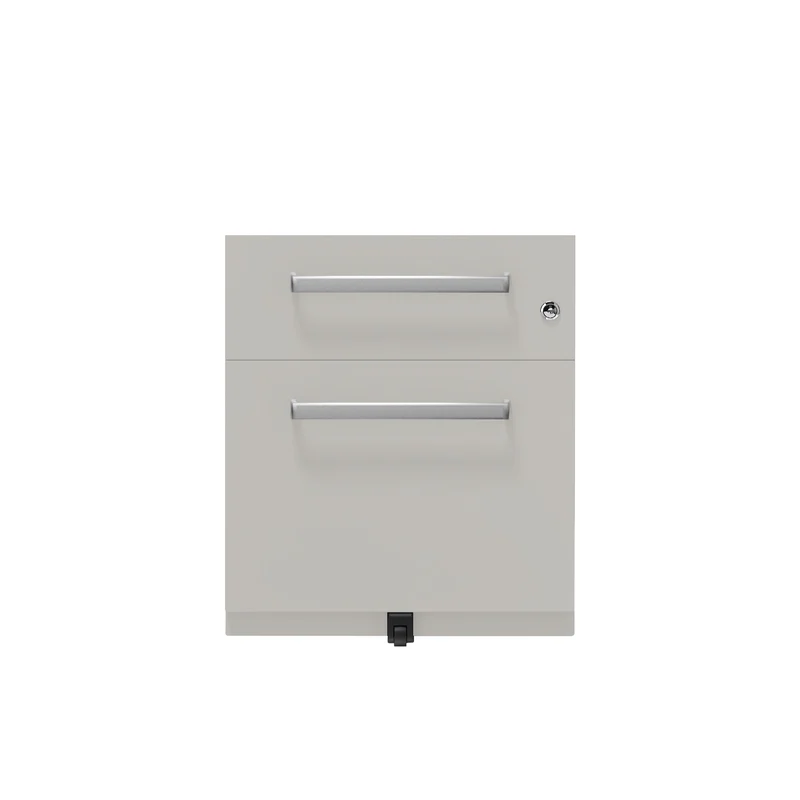Rollcontainer Note™ | 2 Schubladen , Tiefe 565 mm, Designgriff