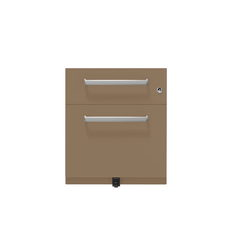 Rollcontainer Note™ | 2 Schubladen , Tiefe 565 mm, Designgriff