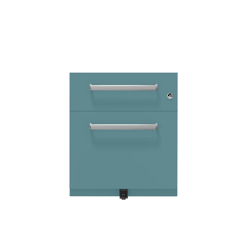 Rollcontainer Note™ | 2 Schubladen , Tiefe 565 mm, Designgriff