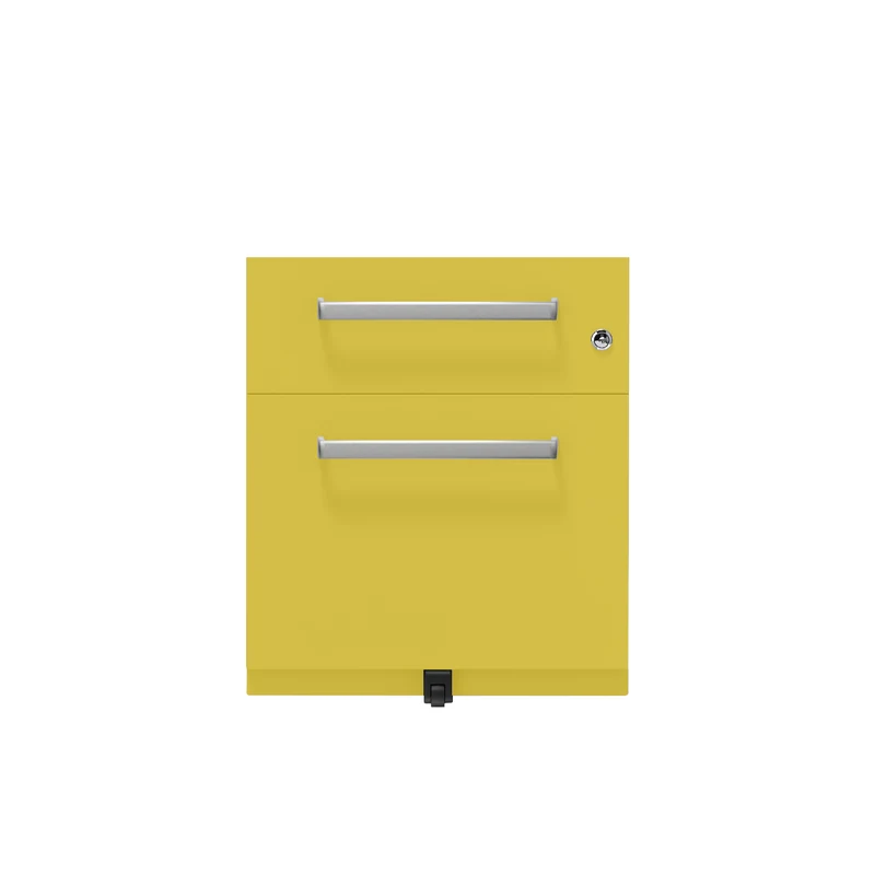 Rollcontainer Note™ | 2 Schubladen , Tiefe 565 mm, Designgriff