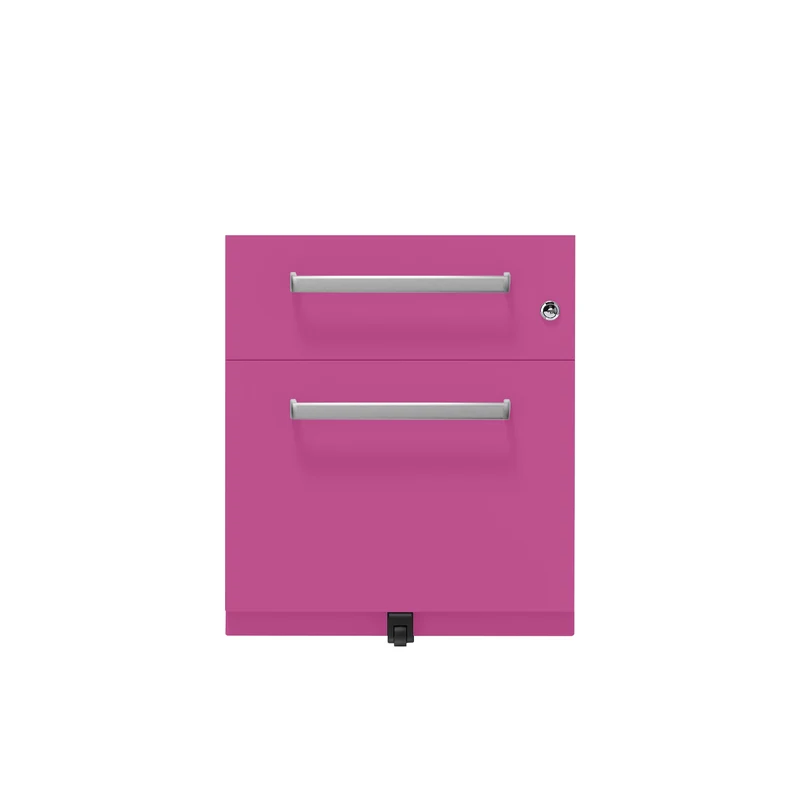Rollcontainer Note™ | 2 Schubladen , Tiefe 565 mm, Designgriff